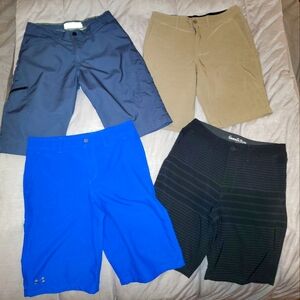 Mens/ Boys Shorts 4 pcs Bundle Lot, Goodfellow, Under Armour, Lee